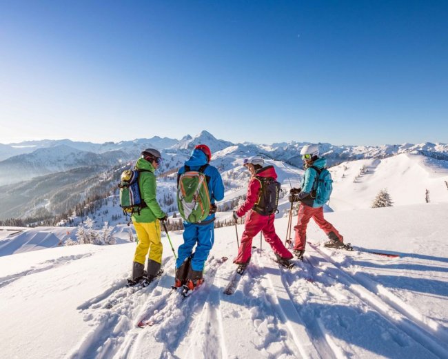 Blick auf eine traumhafte Winterlandschaft